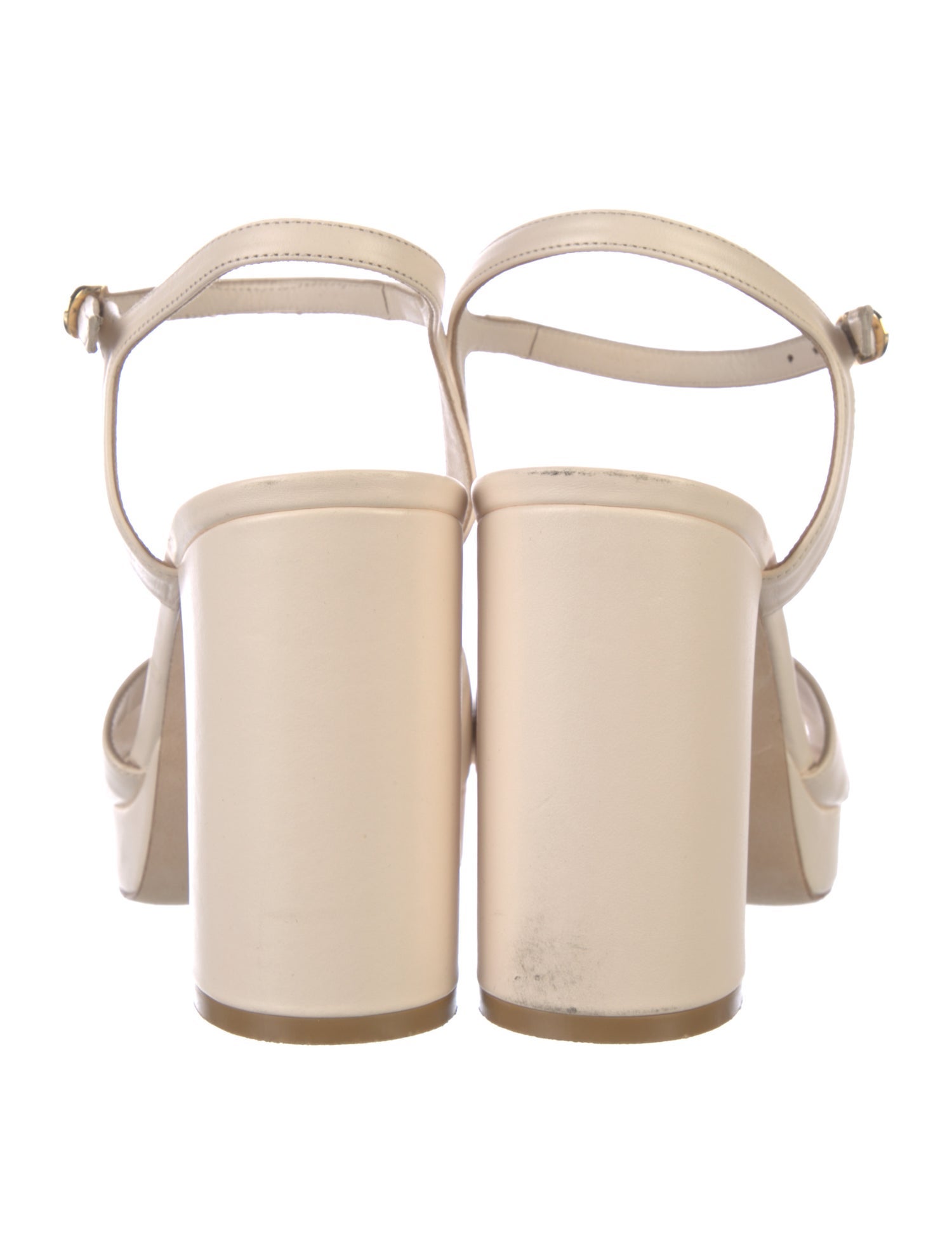 Stuart Weitzman Leather Cutout Accent Sandals